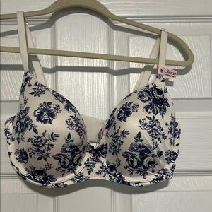 Victoria’s Secret Blue and White Floral Bra